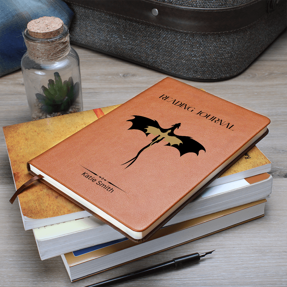 Faux Leather Reading Journal | Personalized Journal | Leather Journal | Reading Journal