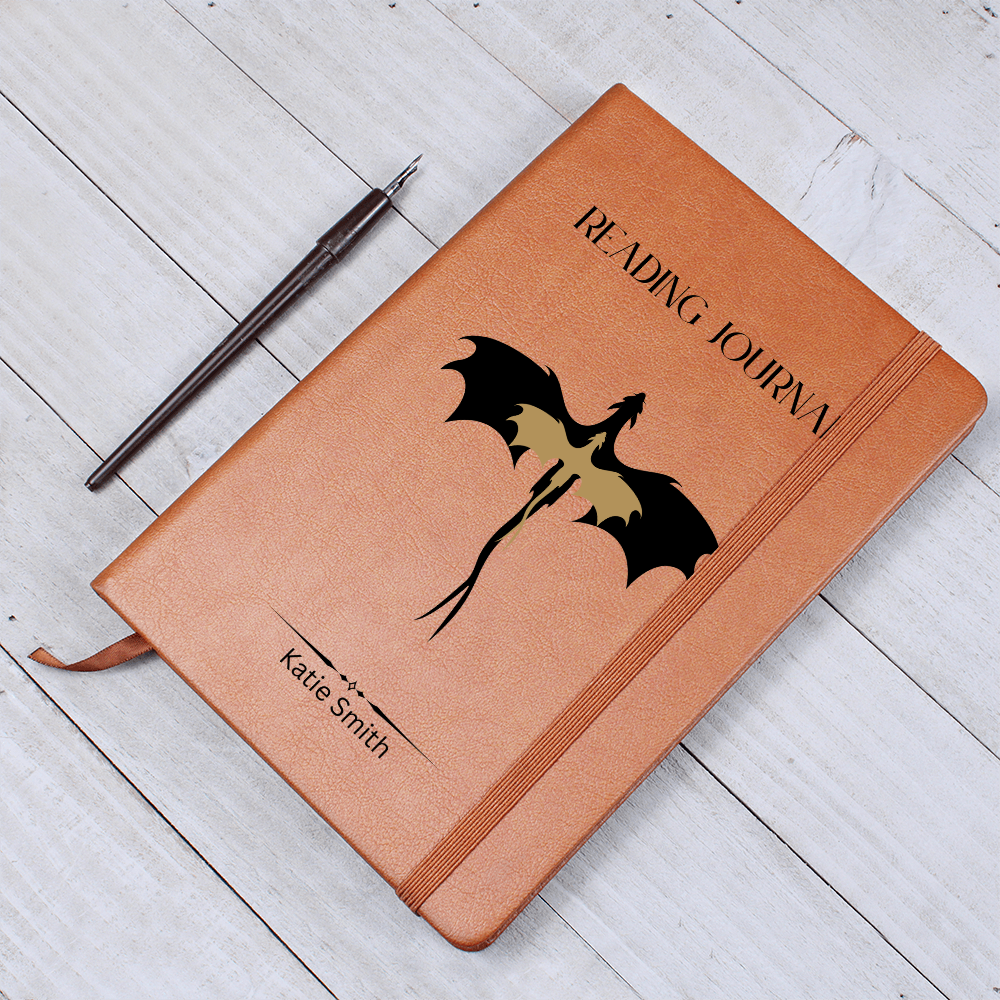 Faux Leather Reading Journal | Personalized Journal | Leather Journal | Reading Journal